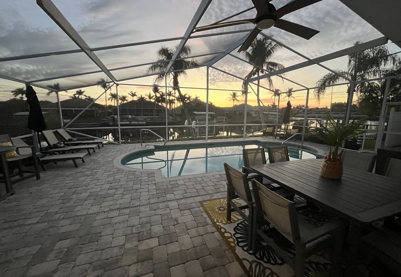 Ferienhaus in Cape Coral - CCVR - Harbour Palms - Zugang zum Gulf of Mexico