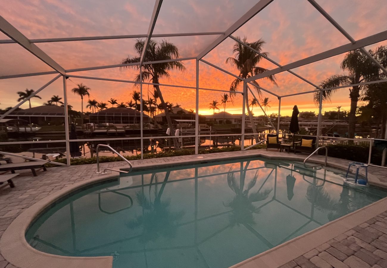 Ferienhaus in Cape Coral - CCVR - Harbour Palms - Zugang zum Gulf of Mexico